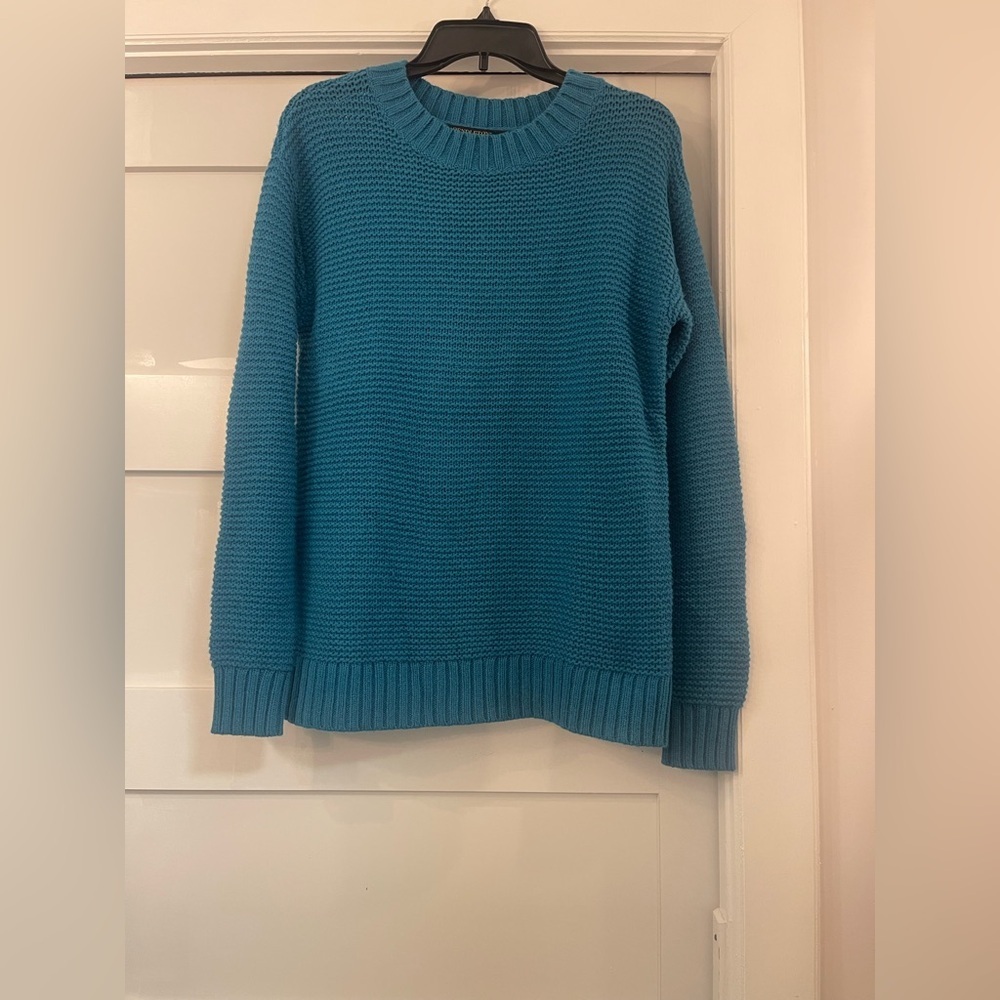 Pendleton Women’s M Pullover Cashmere Lambs Wool Cotton Blend Knit Sweater Teal